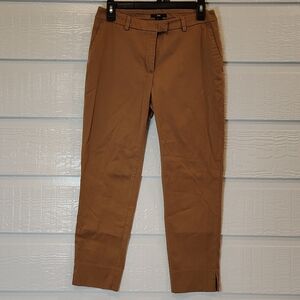 H&M DARK KHACKI CHINOS WOMENS SZ 26 ANKLE LENGTH ACADEMIA CAREER CASUAL OFFICE